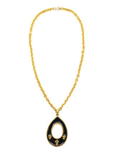 Pauline Rader Lucite Cabochon Pendant Necklace Accessory arcadeshops.com