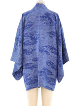 Printed Indigo Haori Kimono Jacket arcadeshops.com