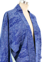 Printed Indigo Haori Kimono Jacket arcadeshops.com