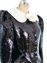 Scaasi Sequin Embellished Jacket Jacket arcadeshops.com