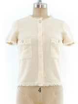 Chanel Ivory Boucle Top Top arcadeshops.com