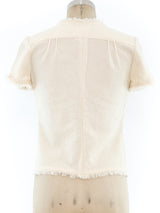 Chanel Ivory Boucle Top Top arcadeshops.com