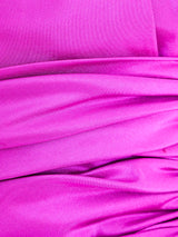 Oscar de la Renta Magenta Balloon Sleeve Top Top arcadeshops.com