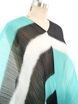 Issey Miyake Pleats Please Printed Poncho Top arcadeshops.com