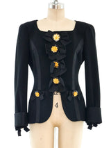 Gemma Kahng Ribbon Embellished Blazer Jacket arcadeshops.com