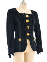 Gemma Kahng Ribbon Embellished Blazer Jacket arcadeshops.com