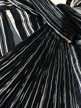 Valentino Metallic Striped Top Top arcadeshops.com