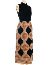 Quilted Paisley Patchwork Velvet Ensemble Suit arcadeshops.com