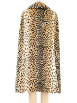 1960's Faux Cheetah Cape Jacket arcadeshops.com