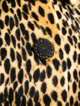 1960's Faux Cheetah Cape Jacket arcadeshops.com