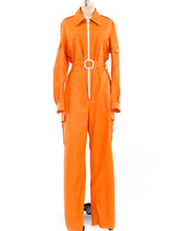1970's Orange Jumpsuit Suit arcadeshops.com
