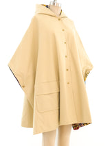 Reversible Patchwork Printed Poncho Outerwear arcadeshops.com