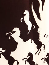 Chloe Horse Printed Silk Skirt Bottom arcadeshops.com