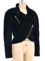 Thierry Mugler Corduroy Motorcycle Jacket jacket arcadeshops.com