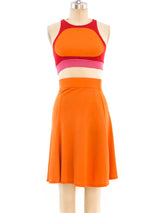 Stephen Burrows Colorblock Jersey Ensemble Suit arcadeshops.com