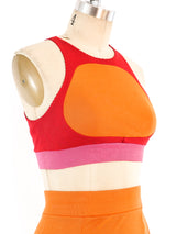 Stephen Burrows Colorblock Jersey Ensemble Suit arcadeshops.com