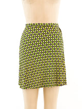 Paraphernalia Geometric Printed Mini Skirt Bottom arcadeshops.com