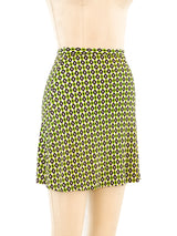 Paraphernalia Geometric Printed Mini Skirt Bottom arcadeshops.com