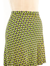 Paraphernalia Geometric Printed Mini Skirt Bottom arcadeshops.com