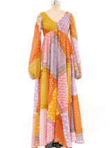 Patchwork Bandana Print Maxi Dress Dress arcadeshops.com