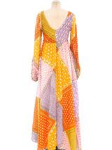 Patchwork Bandana Print Maxi Dress Dress arcadeshops.com