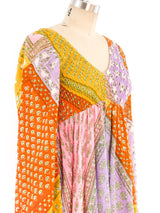 Patchwork Bandana Print Maxi Dress Dress arcadeshops.com