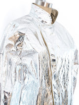 Metallic Silver Flight Suit Suit arcadeshops.com
