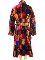 Patchwork Quilted Velvet Coat Outerwear arcadeshops.com