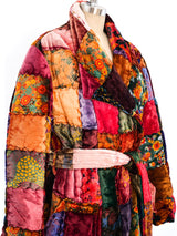 Patchwork Quilted Velvet Coat Outerwear arcadeshops.com