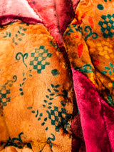 Patchwork Quilted Velvet Coat Outerwear arcadeshops.com