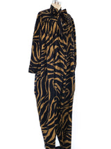 Norma Kamali Zebra Printed Jumpsuit Suit arcadeshops.com