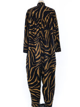 Norma Kamali Zebra Printed Jumpsuit Suit arcadeshops.com