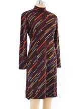 Karl Lagerfeld Abstract Stripe Knit Dress Dress arcadeshops.com