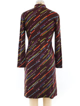 Karl Lagerfeld Abstract Stripe Knit Dress Dress arcadeshops.com