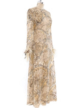 Feather Trimmed Lace Dress Dress arcadeshops.com