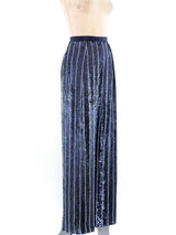 Bill Blass Pinstriped Sequin Pants Bottom arcadeshops.com