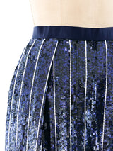 Bill Blass Pinstriped Sequin Pants Bottom arcadeshops.com