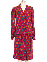 Basketweave Printed Silk Ensemble Suit arcadeshops.com