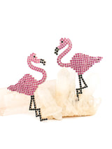 Bauer Pink Flamingo Rhinestone Earrings Jewelry arcadeshops.com
