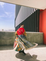 Patchwork Brocade Belted Robe Jacket arcadeshops.com