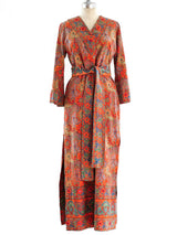 Block Printed Cotton Caftan Dress arcadeshops.com