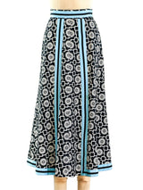 Block Printed Midi Skirt Bottom arcadeshops.com