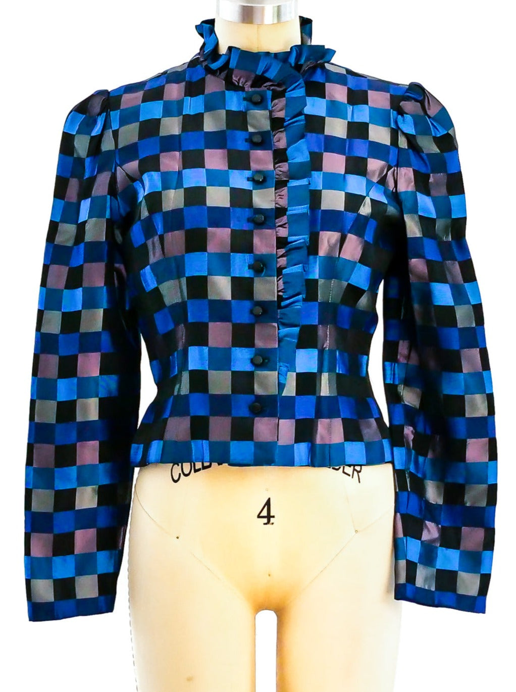 Yves Saint Laurent Taffeta Blouse/Jacket