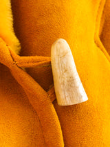 Mustard Shearling Coat Outerwear arcadeshops.com