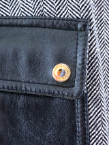 Gucci Leather Trimmed Tweed Coat Outerwear arcadeshops.com