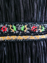 Mary McFadden Embellished Plisse Dress Dress arcadeshops.com