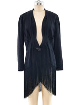 Fringed Crepe Jacket Jacket arcadeshops.com