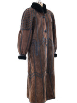 Chocolate Shearling Coat Outerwear arcadeshops.com