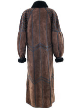 Chocolate Shearling Coat Outerwear arcadeshops.com