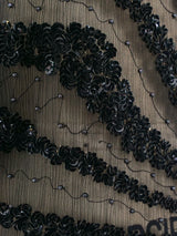 Bead and Sequin Embellished Chiffon Dress Dress arcadeshops.com